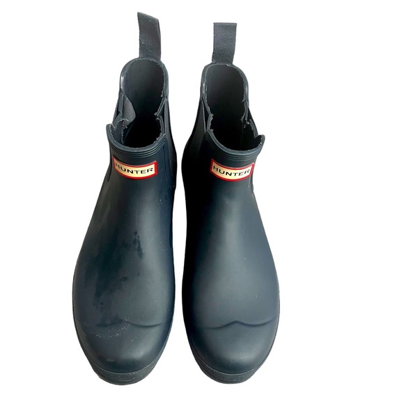 Hunter Other - Hunter Original Chelsea Boots Men sz. 10 in Rubber Color Navy Blue